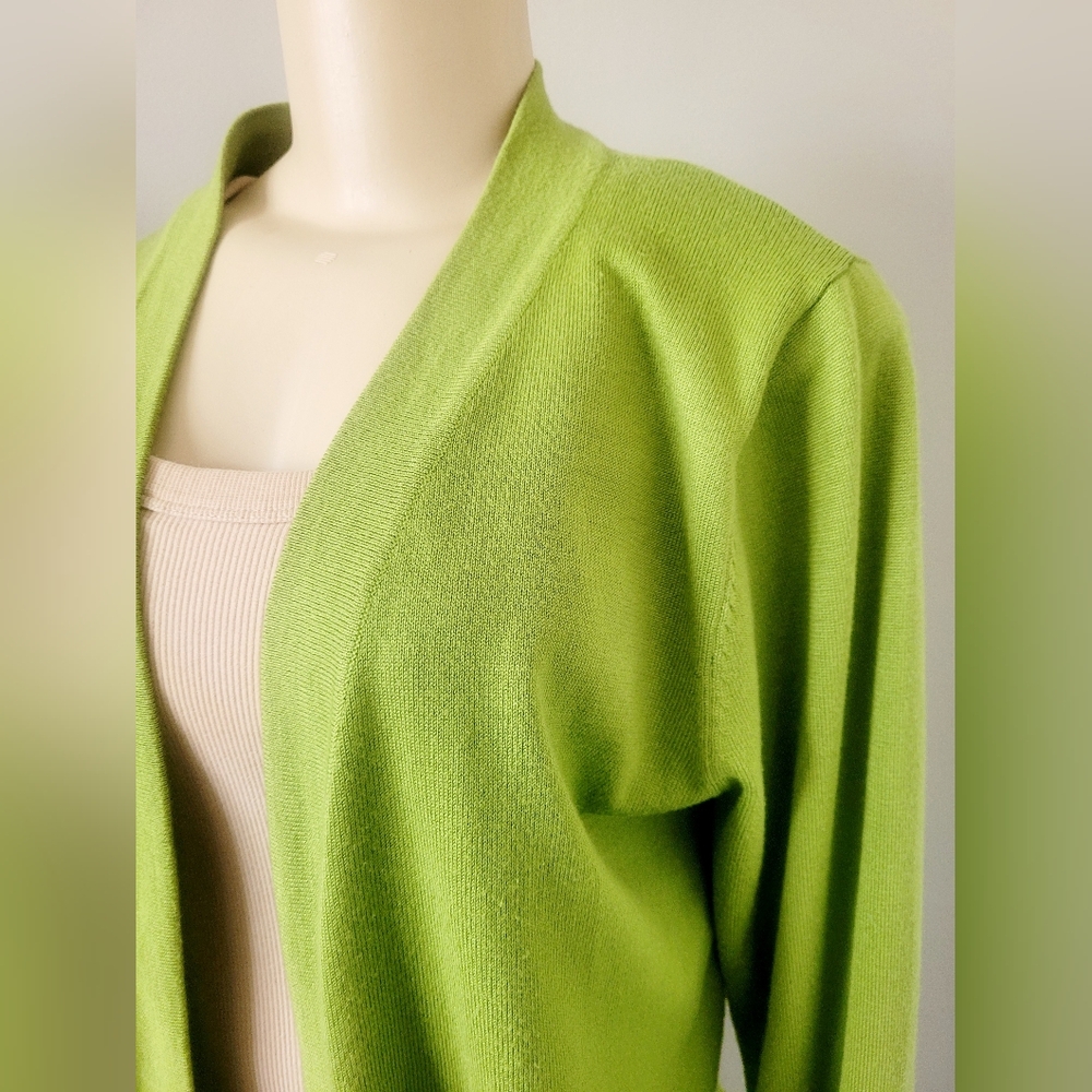 Urban CoCo Women's Business/Office Open Front Cardigan Green Viscose Blend Med - Picture 9 of 13
